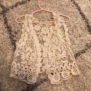 Baileys Blossoms Crochet Vest Size 2t